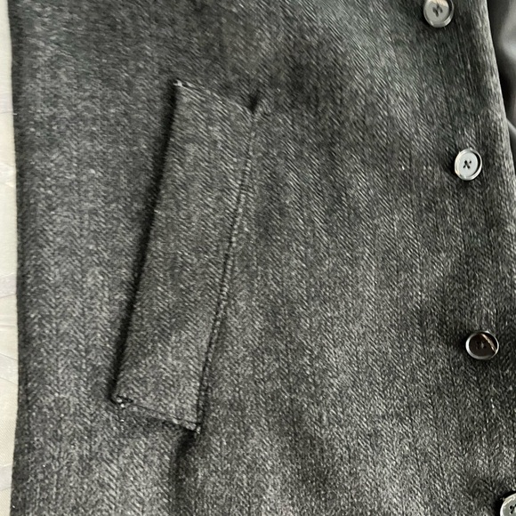 Abercrombie & Fitch Men’s Long Wool-Blend Overcoat XL - Picture 4 of 9